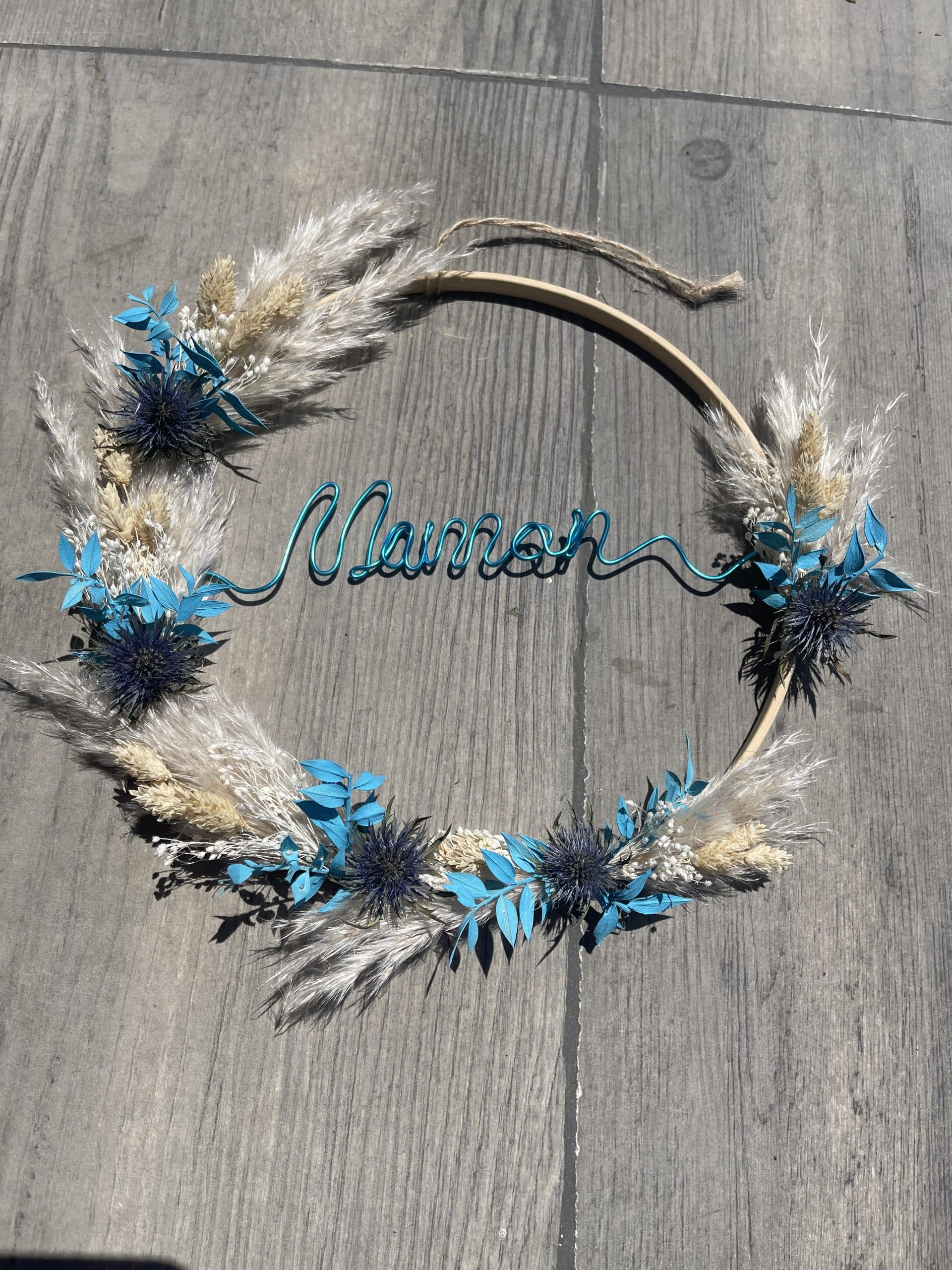 couronne florale personnalisée