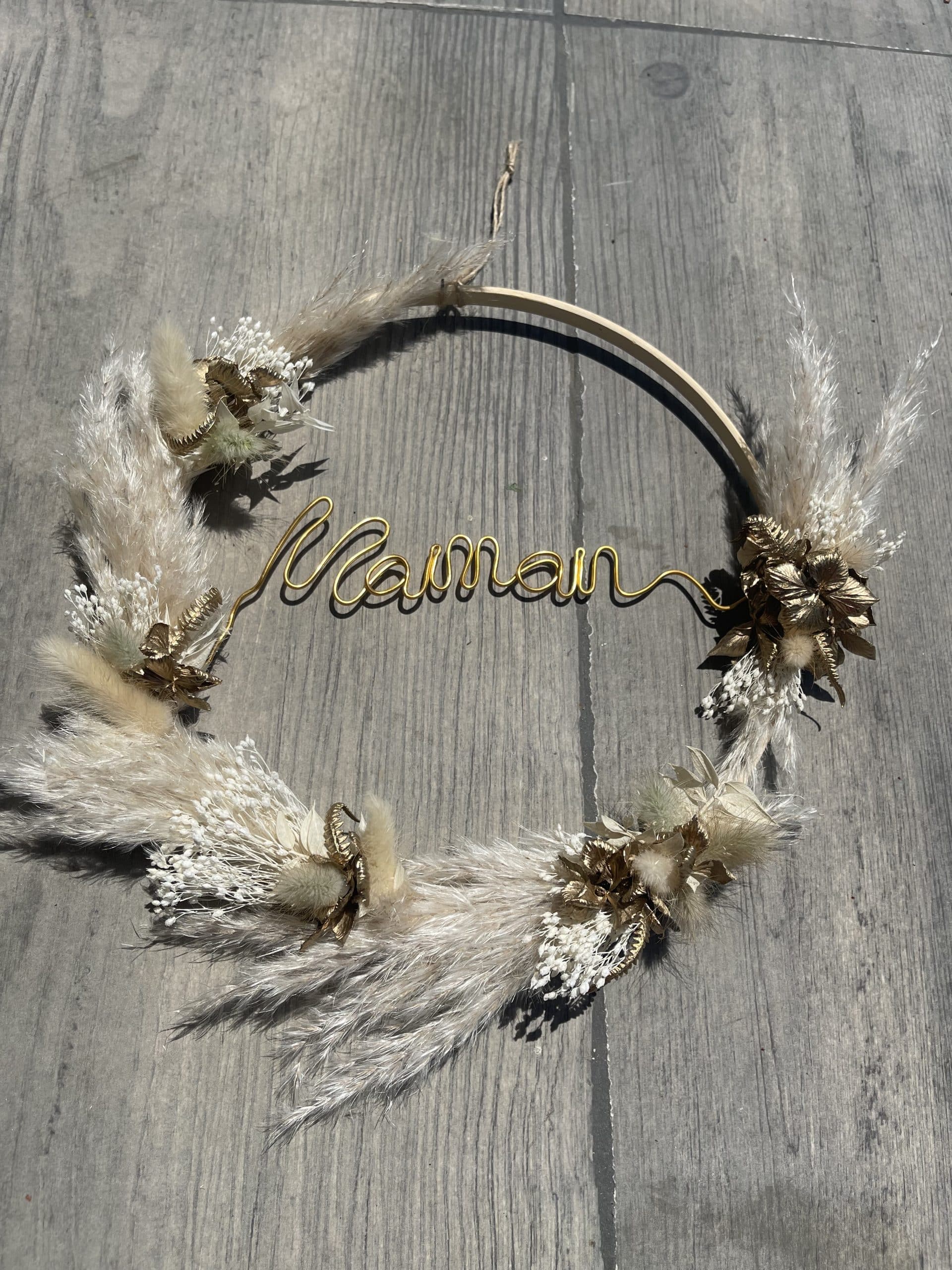 couronne florale personnalisée