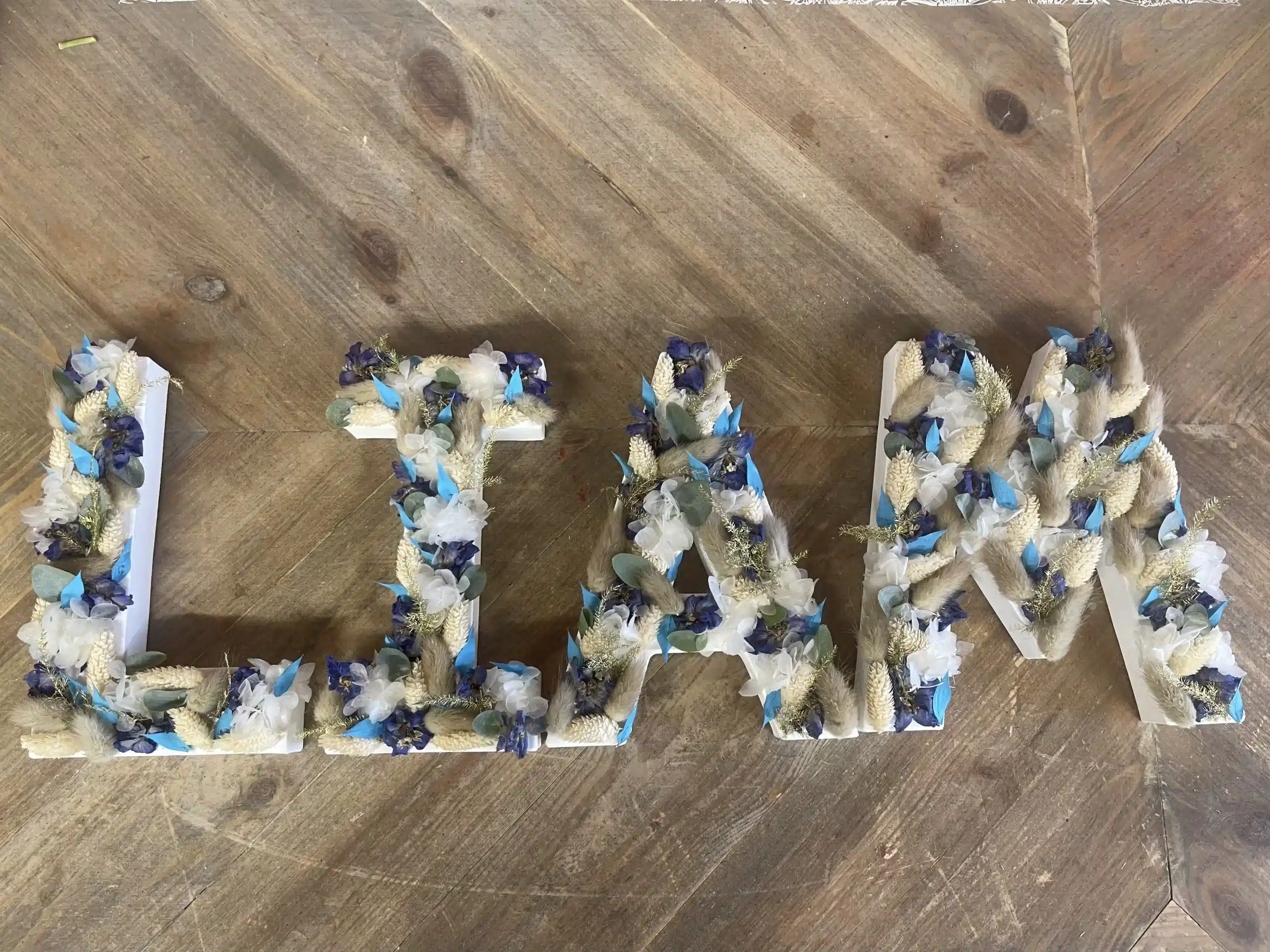 lettres florales